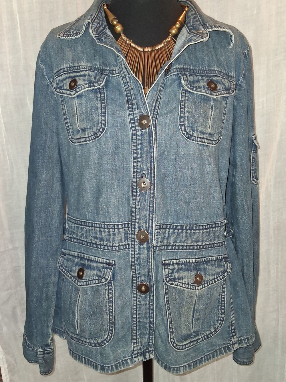J. Crew Blue Denim Utility Jacket